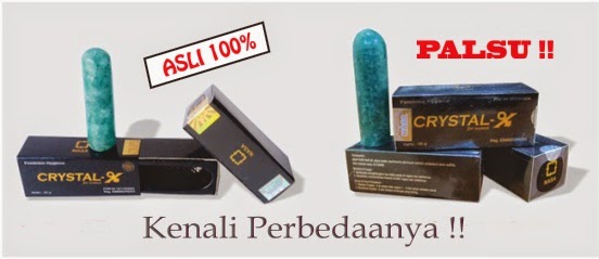 Gambar Crystal X Asli dan Palsu