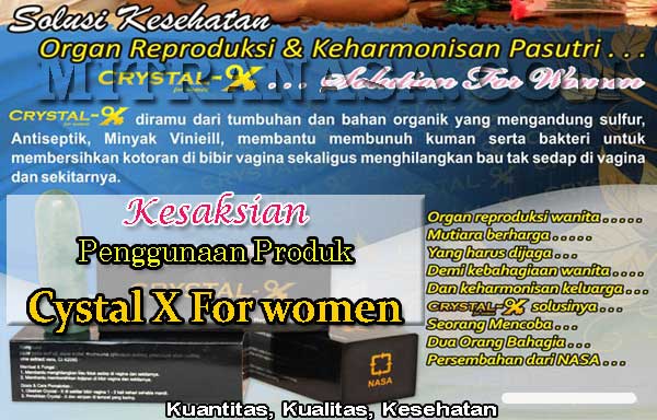 Crystal X Menjaga Kesehatan Wanita